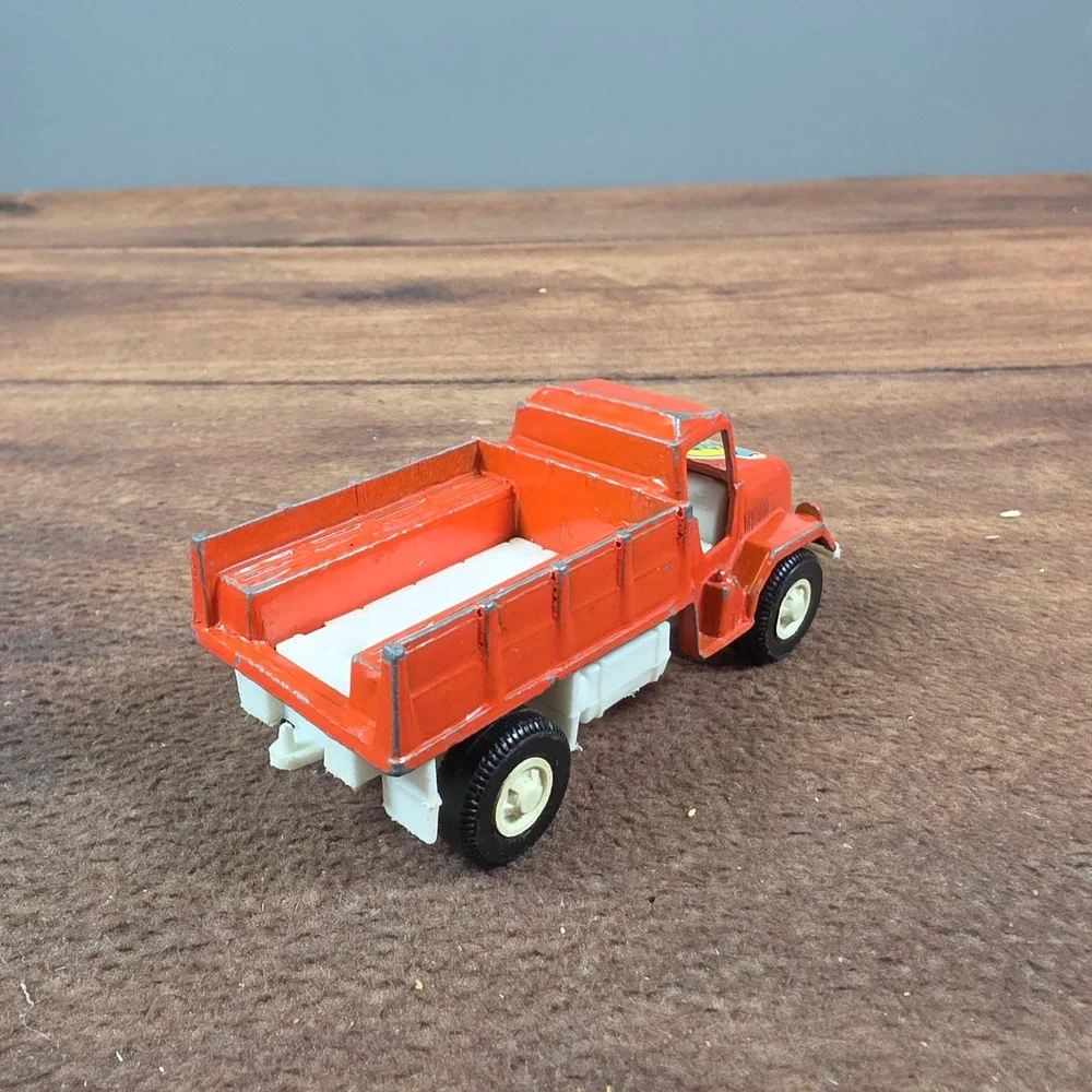 Tootsie Deuce 1/2 Truck Boys One Size Orange Good Vintage Plastic Dump Truck USA